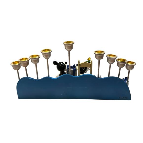 Vintage Disney Mickey and Minnie Menorah Gilt Dreidel Hanukkah HTF - Picture 5 of 5